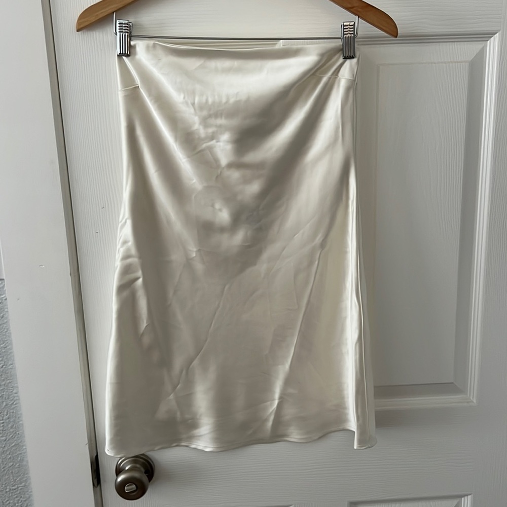 Women's Satin Tube Dress - Wild Fable Ivory XS